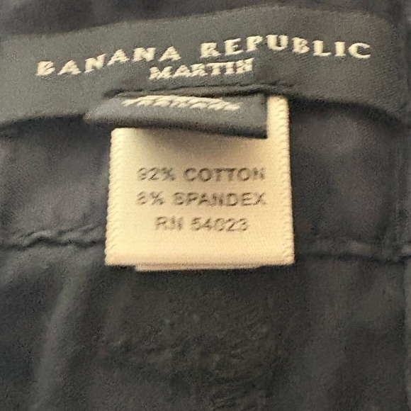 Banana Republic Navy Martin Stretch Wide Leg Cropped Capris. Size 2 - Picture 8 of 8